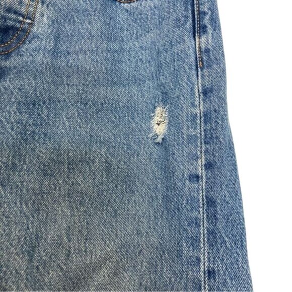 Levis Premium Wedgie Fit High-Rise Distressed Straight Leg Jeans Size 24‎ - Picture 14 of 15